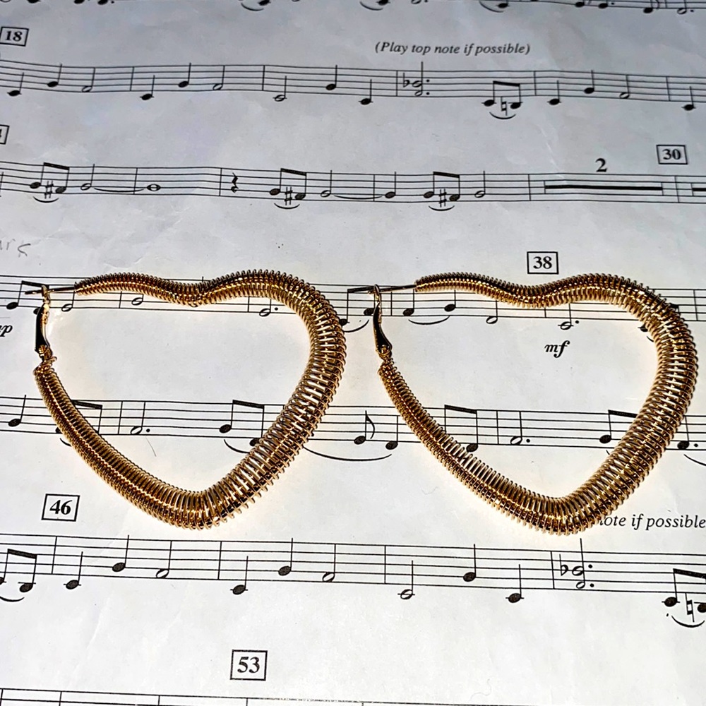 Women’s heart earrings